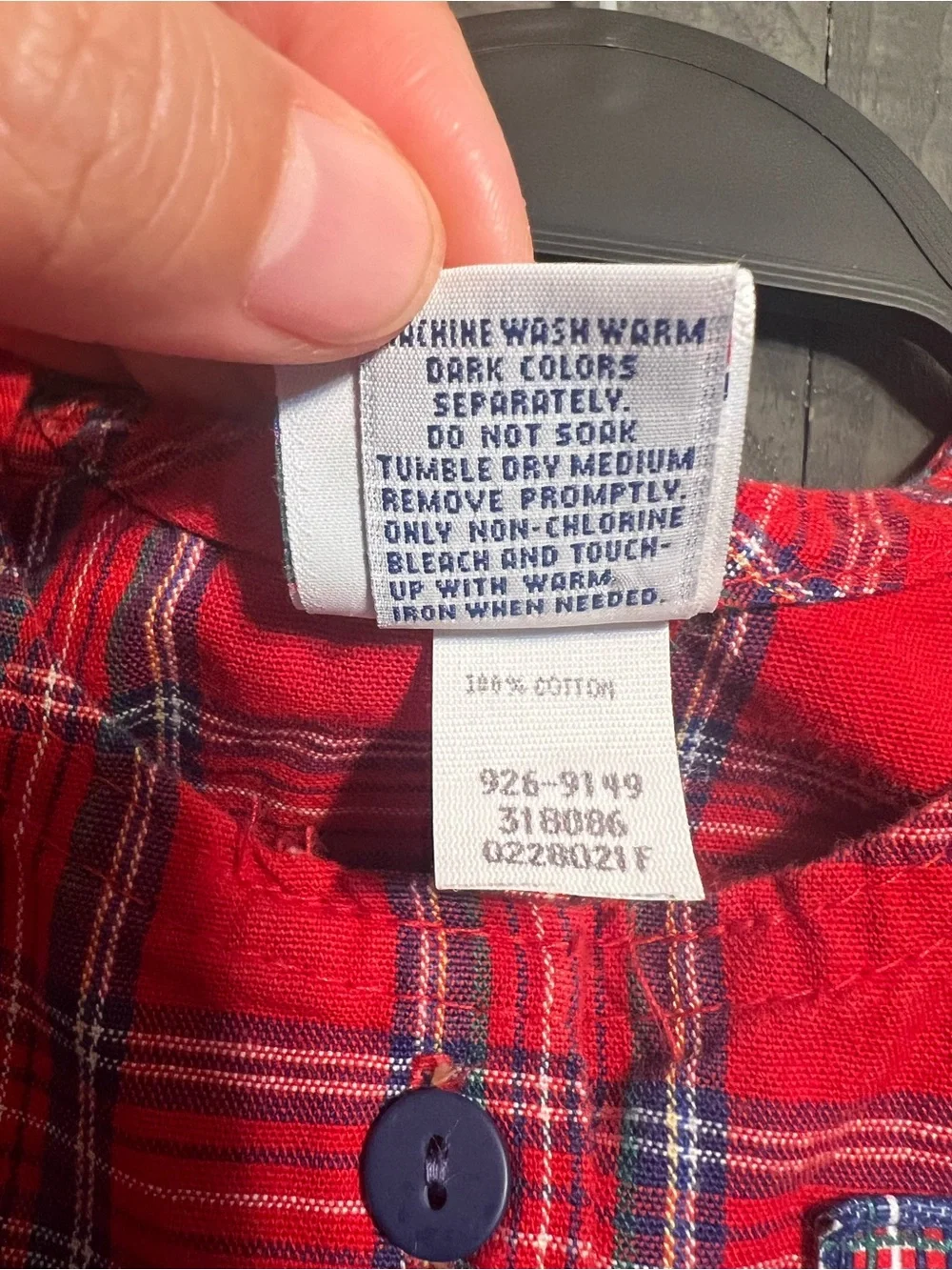 OshKosh B'gosh Red Navy Plaid Dress